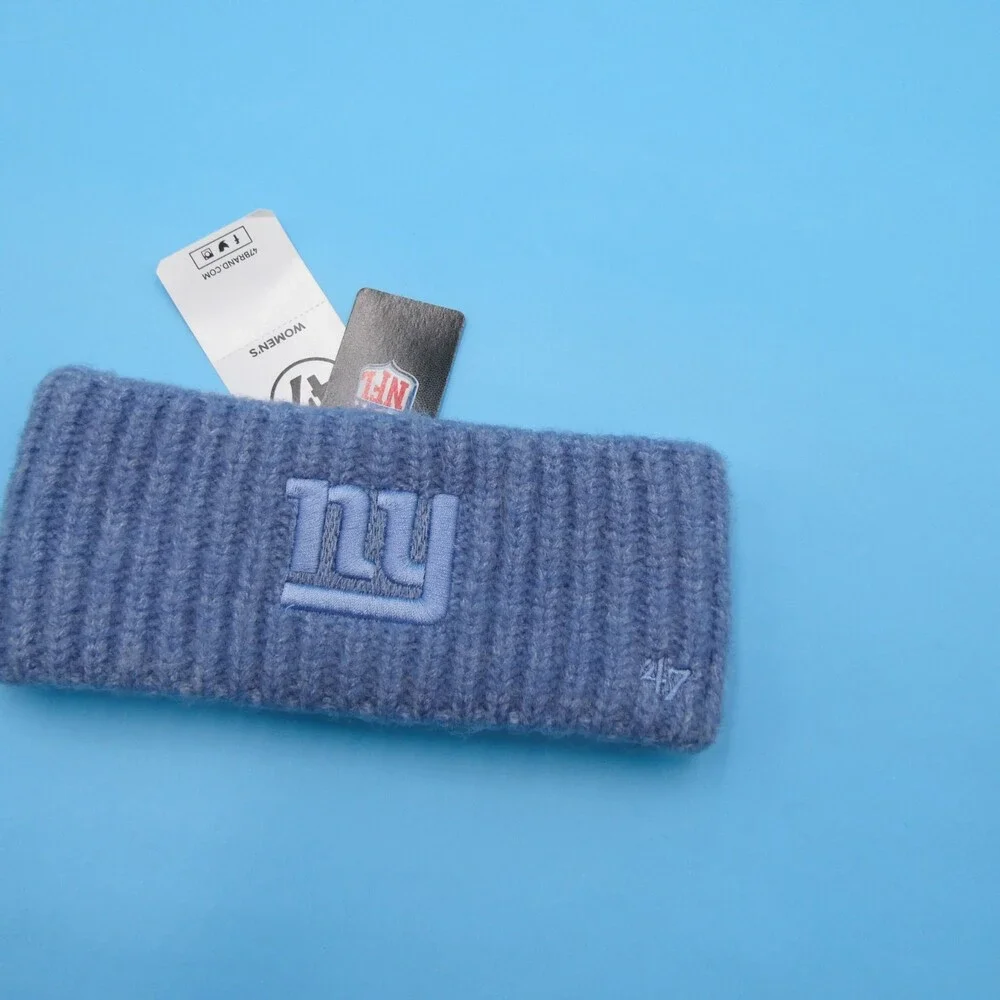 '47 Brand New York Giants‎ Winter Headband Womens NBA Basketball Blue Sweatband